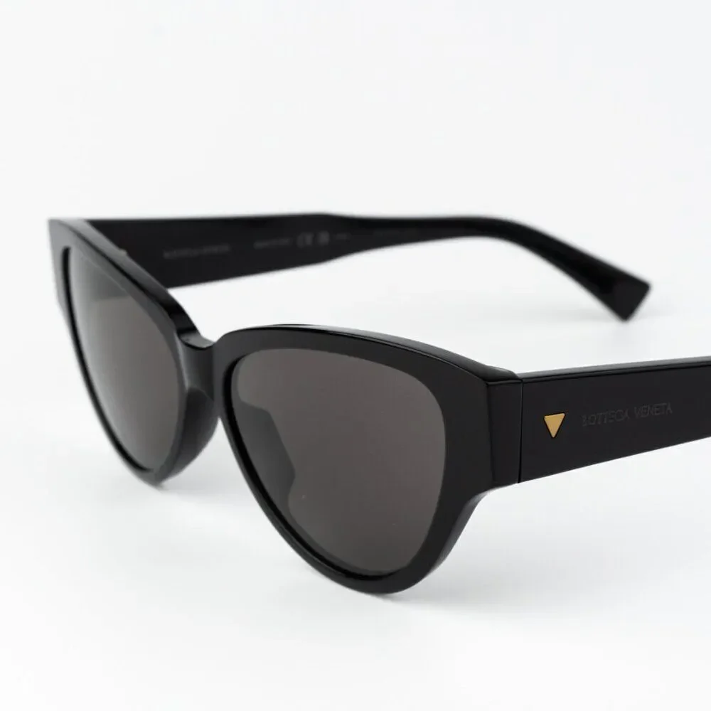 SALE! Bottega Veneta Women Sunglasses Black Grey Cat Eye BV1319S 001 BRAND NEW
